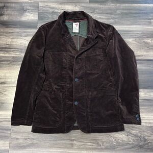 Relwen Corduroy Trap Blazer Sport Coat Jacket Men’s Size Medium Brown